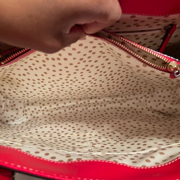 Kate Spade, NWT Wellesley Fallon X-Large Red Tote RETAIL $425 - Picture 10 of 12